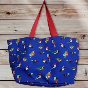 Vera Bradley Blue Bird Large Family Tote Bag Beach Bag